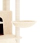 vidaXL Rascador para gatos con postes de sisal crema 154 cm vidaXL Rascador para gatos con postes de sisal crema 154 cm