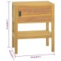 vidaXL Armario de baño madera maciza de teca 60x40x75 cm vidaXL Armario de baño madera maciza de teca 60x40x75 cm