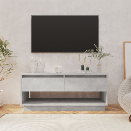 vidaXL Mueble para TV madera contrachapada gris hormigón 102x41x44 cm