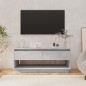 vidaXL Mueble para TV madera contrachapada gris hormigón 102x41x44 cm