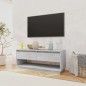 vidaXL Mueble para TV madera contrachapada gris hormigón 102x41x44 cm