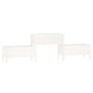 vidaXL Jardinera madera maciza de pino blanco 245,5x44x75 cm vidaXL Jardinera madera maciza de pino blanco 245,5x44x75 cm