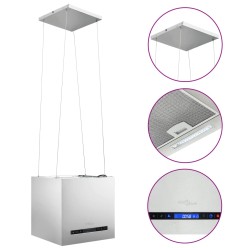 vidaXL Campana extractora colgante táctil LCD acero inoxidable 37 cm