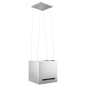 vidaXL Campana extractora colgante táctil LCD acero inoxidable 37 cm vidaXL Campana extractora colgante táctil LCD acero inoxidable 37 cm