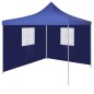 vidaXL Cenador plegable con 2 paredes azul 3x3 m vidaXL Cenador plegable con 2 paredes azul 3x3 m