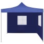 vidaXL Cenador plegable con 2 paredes azul 3x3 m vidaXL Cenador plegable con 2 paredes azul 3x3 m