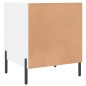 vidaXL Mesita de noche madera de ingeniería blanco 40x40x50 cm vidaXL Mesita de noche madera de ingeniería blanco 40x40x50 cm