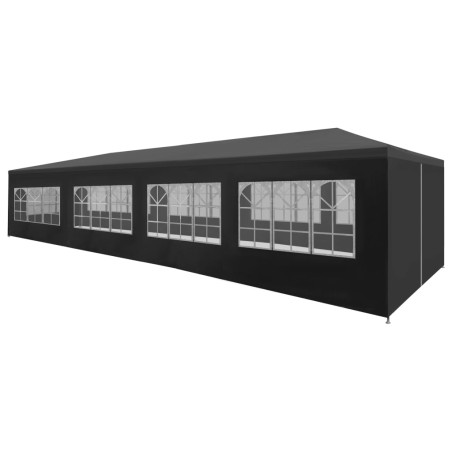 vidaXL Carpa para fiestas gris antracita 3x12 m