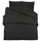 vidaXL Juego de funda nórdica algodón negro 155x220 cm vidaXL Juego de funda nórdica algodón negro 155x220 cm