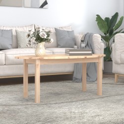 vidaXL Mesa de centro de madera maciza de pino 110x55x45 cm