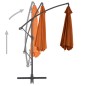 vidaXL Sombrilla voladiza con palo de aluminio terracota 300 cm vidaXL Sombrilla voladiza con palo de aluminio terracota 300 cm