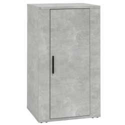 vidaXL Aparador de madera contrachapada gris hormigón 40x33x70 cm