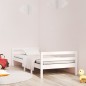 vidaXL Estructura de cama madera maciza de pino blanco 90x200 cm vidaXL Estructura de cama madera maciza de pino blanco 90x200 cm
