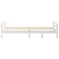 vidaXL Estructura de cama madera maciza de pino blanco 90x200 cm vidaXL Estructura de cama madera maciza de pino blanco 90x200 cm