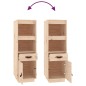 vidaXL Aparador alto madera maciza de pino 34x40x108,5 cm vidaXL Aparador alto madera maciza de pino 34x40x108,5 cm