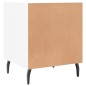 vidaXL Mesita de noche madera de ingeniería blanco 40x40x50 cm vidaXL Mesita de noche madera de ingeniería blanco 40x40x50 cm