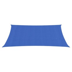 vidaXL Toldo de vela azul HDPE 160 g/m² 2x4,5 m
