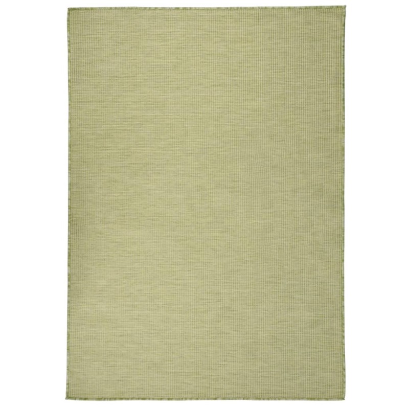 vidaXL Alfombra de exterior de tejido plano verde 200x280 cm vidaXL Alfombra de exterior de tejido plano verde 200x280 cm