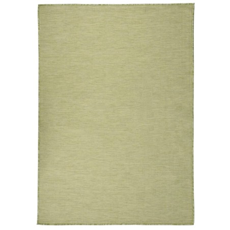 vidaXL Alfombra de exterior de tejido plano verde 200x280 cm
