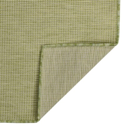 vidaXL Alfombra de exterior de tejido plano verde 200x280 cm