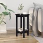 vidaXL Mesa de centro de madera maciza de pino negro Ø40x60 cm
