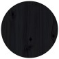 vidaXL Mesa de centro de madera maciza de pino negro Ø40x60 cm