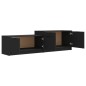 vidaXL Mueble de TV madera contrachapada negro 158,5x36x45 cm