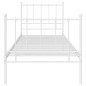 vidaXL Estructura de cama de metal blanco 100x200 cm vidaXL Estructura de cama de metal blanco 100x200 cm