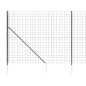 vidaXL Cerca de alambre con pinchos de anclaje gris antracita 1,8x25 m vidaXL Cerca de alambre con pinchos de anclaje gris antracita 1,8x25 m