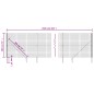 vidaXL Cerca de alambre con pinchos de anclaje gris antracita 1,8x25 m vidaXL Cerca de alambre con pinchos de anclaje gris antracita 1,8x25 m