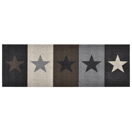 vidaXL Alfombra de cocina lavable Star 45x150 cm