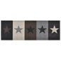 vidaXL Alfombra de cocina lavable Star 45x150 cm vidaXL Alfombra de cocina lavable Star 45x150 cm