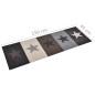 vidaXL Alfombra de cocina lavable Star 45x150 cm vidaXL Alfombra de cocina lavable Star 45x150 cm