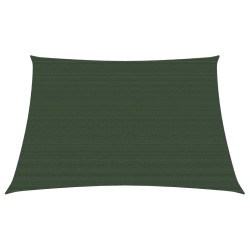 vidaXL Toldo de vela verde oscuro HDPE 160 g/m² 3/4x3 m