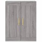 vidaXL Aparador alto madera contrachapada gris sonoma 69,5x34x180 cm