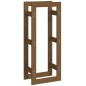 vidaXL Estante para leña madera maciza de pino marrón miel 41x25x100cm vidaXL Estante para leña madera maciza de pino marrón miel 41x25x100cm