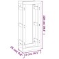 vidaXL Estante para leña madera maciza de pino marrón miel 41x25x100cm vidaXL Estante para leña madera maciza de pino marrón miel 41x25x100cm
