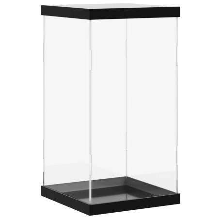 vidaXL Caja de exposición acrílico transparente 20x20x38 cm