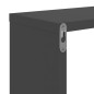 vidaXL Estantes cubo de pared 2 unidades gris 22x15x22 cm