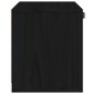vidaXL Armario de pared de madera maciza de pino negro 40x30x35 cm