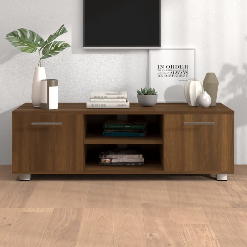 vidaXL Mueble para TV madera de ingeniería roble marrón 110x40x35 cm vidaXL Mueble para TV madera de ingeniería roble marrón 110x40x35 cm