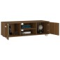 vidaXL Mueble para TV madera de ingeniería roble marrón 110x40x35 cm vidaXL Mueble para TV madera de ingeniería roble marrón 110x40x35 cm
