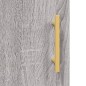 vidaXL Aparador alto madera contrachapada gris sonoma 69,5x34x180 cm