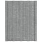 vidaXL Panel para tejado acero galvanizado plata 36 unidades 60x45 cm vidaXL Panel para tejado acero galvanizado plata 36 unidades 60x45 cm