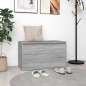 vidaXL Banco pasillo madera contrachapada gris Sonoma 80x40x45 cm vidaXL Banco pasillo madera contrachapada gris Sonoma 80x40x45 cm