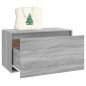 vidaXL Banco pasillo madera contrachapada gris Sonoma 80x40x45 cm vidaXL Banco pasillo madera contrachapada gris Sonoma 80x40x45 cm