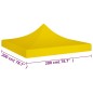 vidaXL Techo de carpa para celebraciones amarillo 2x2 m 270 g/m² vidaXL Techo de carpa para celebraciones amarillo 2x2 m 270 g/m²