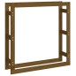 vidaXL Estante para leña madera maciza pino marrón miel 100x25x100 cm vidaXL Estante para leña madera maciza pino marrón miel 100x25x100 cm