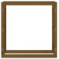 vidaXL Estante para leña madera maciza pino marrón miel 100x25x100 cm vidaXL Estante para leña madera maciza pino marrón miel 100x25x100 cm