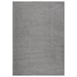 vidaXL Alfombra de pelo largo gris 140x200 cm